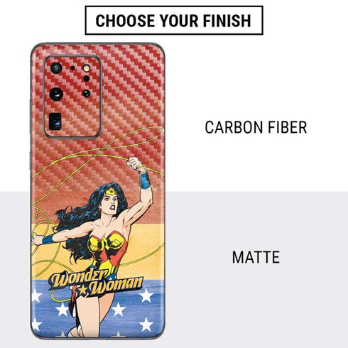 DC Comics Wonder Woman Ready to Fight Galaxy S20 Ultra 5G Skin